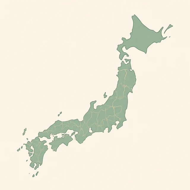 日本全国の対応エリアを示す地図